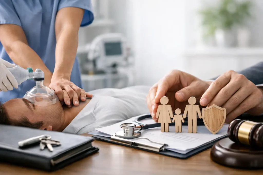 Como funciona seguro RCP médico na prática